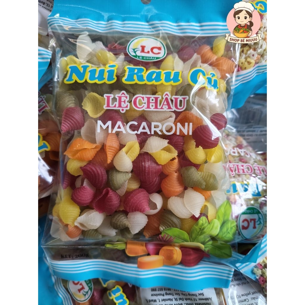 {Combo} 3 Gói Nui Rau Củ 200g người lớn và trẻ em đều dùng được