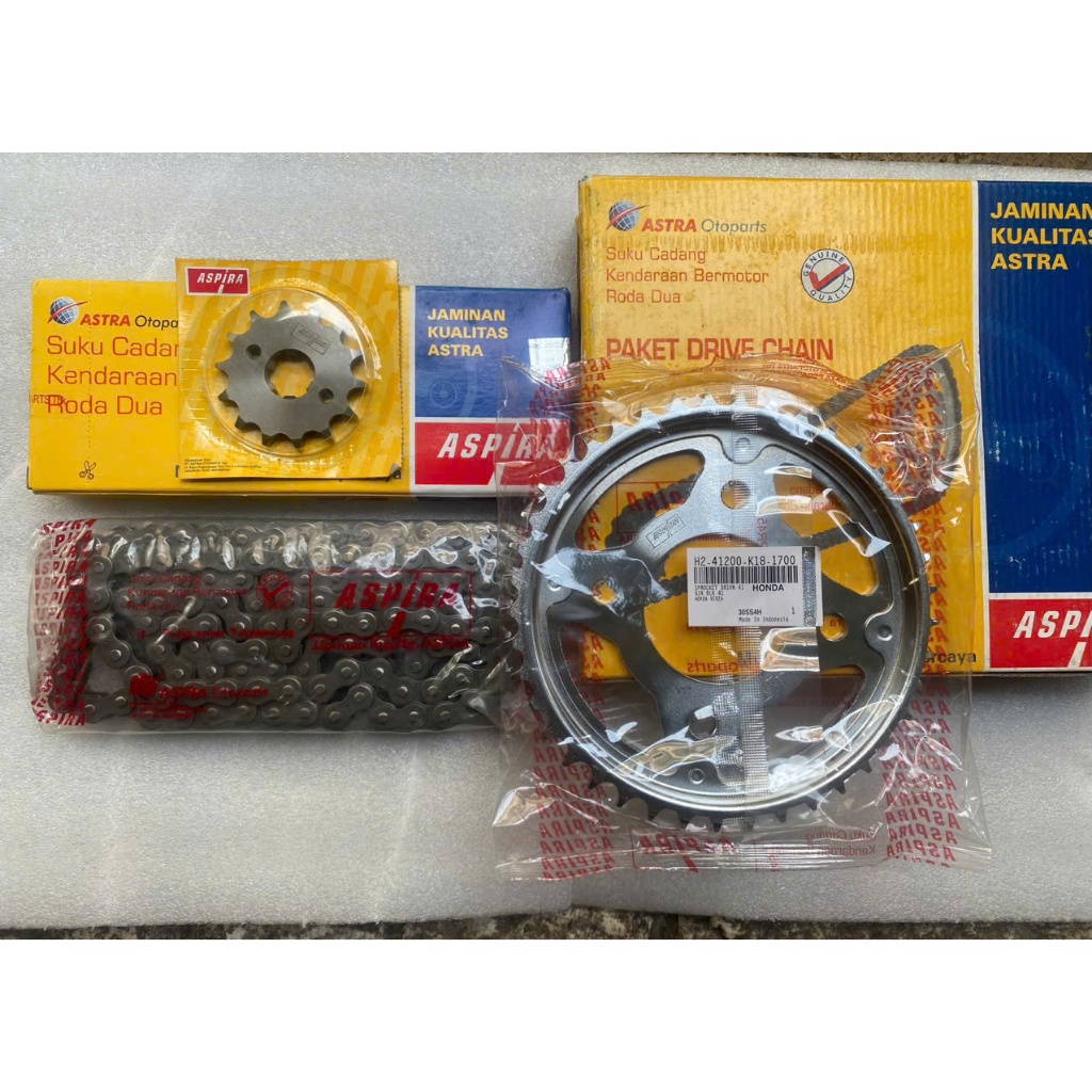 bộ nhông sên dĩa venza 150 honda zin aspira indonesia