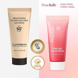  Kem chống nắng Lumiderm + Peacholic PDRN tuýp mini 10ml 