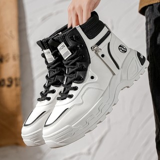 Giày Boot Nam Da Cổ Cao Khóa Kéo – Phong Cách Streetwear Ngầu Chất