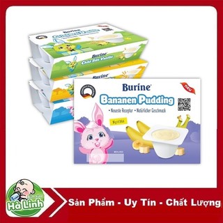 Cháo sữa burine đủ vị vani, bích quy, pudding