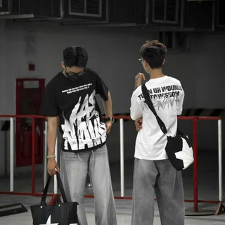 Áo thun tay lỡ unisex nam nữ THE PAIN, Áo phông unisex form rộng