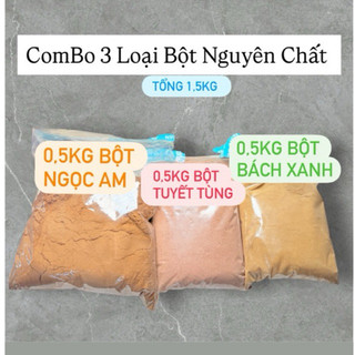 combo 3loại bột nguyên chất xông nhà tẩy uế mỗi loại 500g