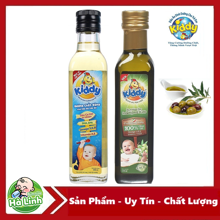  Dầu ăn Kiddy Oliu + Cá Hồi  250ml _ 