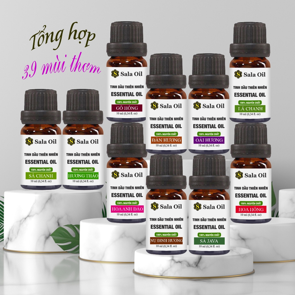 Tinh dầu Sala Oil 10ml, Tinh dầu xông thơm phòng, Tinh dầu giá sỉ.Tinh dầu mùi gỗ, hoa, thảo mộc...