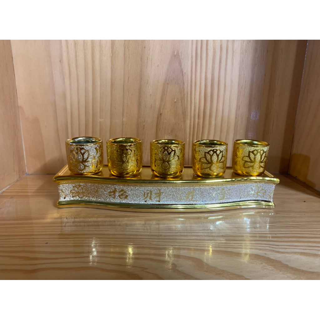 Bộ chung cúng nước 3 và 5 ly kim sa