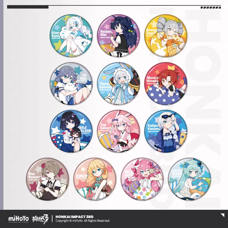 [Order] Huy hiệu chibi Honkai Impact 2