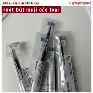   pickup muji  ruột bút muji | refill muji | ruột bút bi muji | smooth | gel | compact | poly | dầu | 