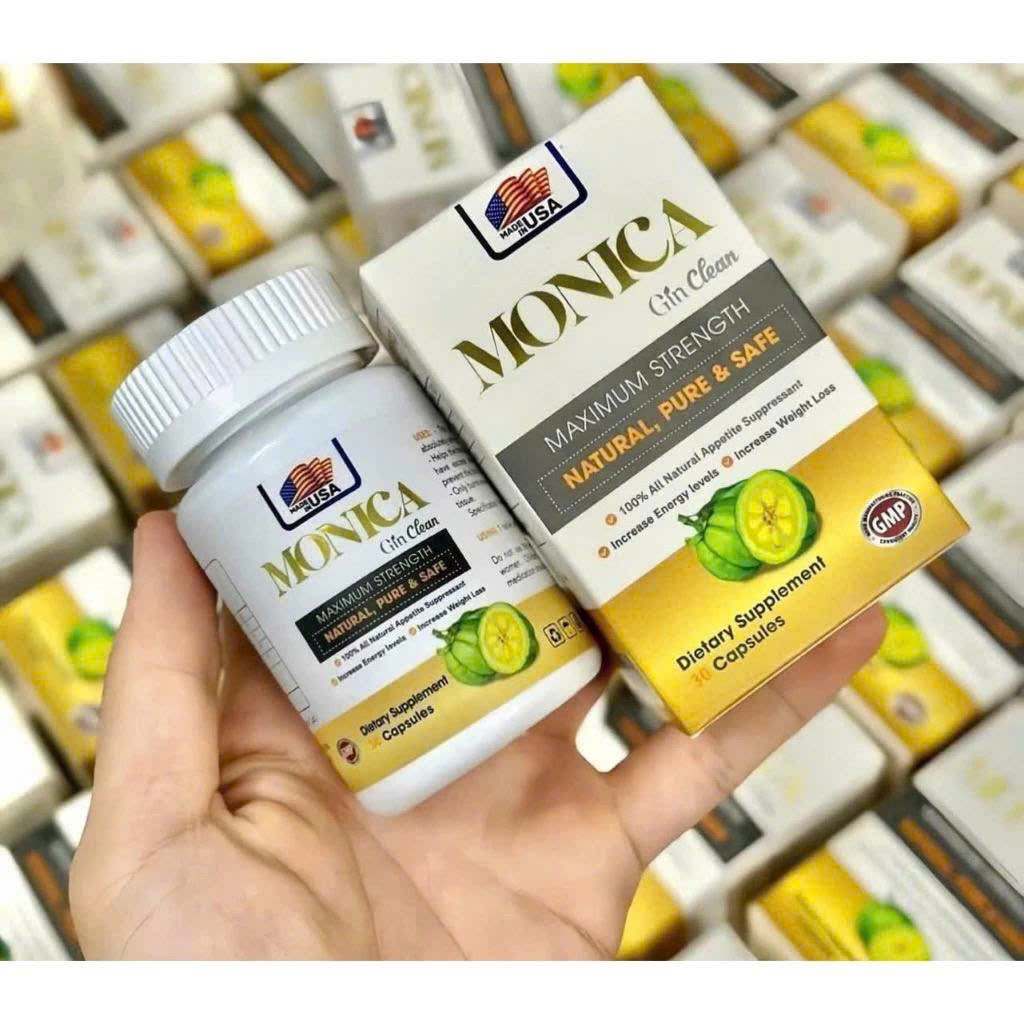 Viên uống MONICA, Đốt Mỡ Giảm Cân MONICA Made In USA, Giảm Cân Cấp Tốc Hộp 30viên
