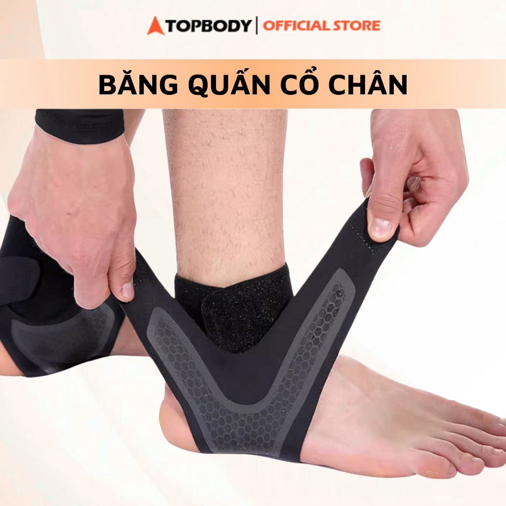 Băng quấn chống lật cổ chân TOPBODY băng quấn đàn hồi bảo vệ cổ chân chơi thể thao đá bóng EFFORT SP