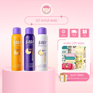  BABI -  Bản mới 2025    Xịt cố định lớp trang điểm BaBi  vitamin C giúp lâu trôi kiểm soát dầu 120ml 