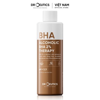   Chính hãng DrCeutics Dung Dịch Cân Bằng Dầu - Giảm Mụn ALCOHOLIC BHA 2% THERAPY - NỀN CỒN 