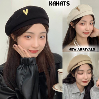  Mũ Nồi Beret Nữ KAHATS Hình Trái Tim Thời Trang Hàn Quốc Cho Mùa Thu Đông Giúp Khuôn Mặt Nhỏ Gọn 