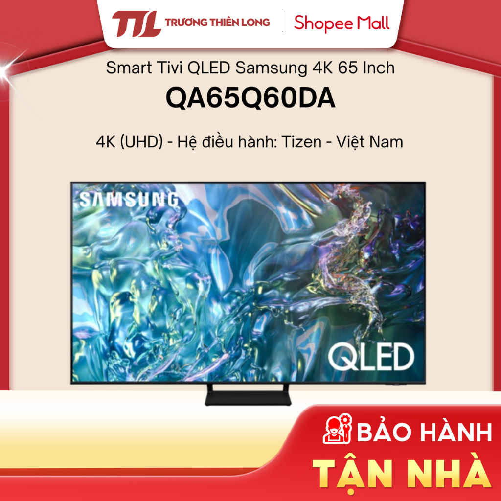 QA65Q60DA / QA65Q8FA- Smart Tivi QLED Samsung 4K 65 Inch QA65Q60DAKXXV[Miễn Phí Lắp Để Bàn HCM]