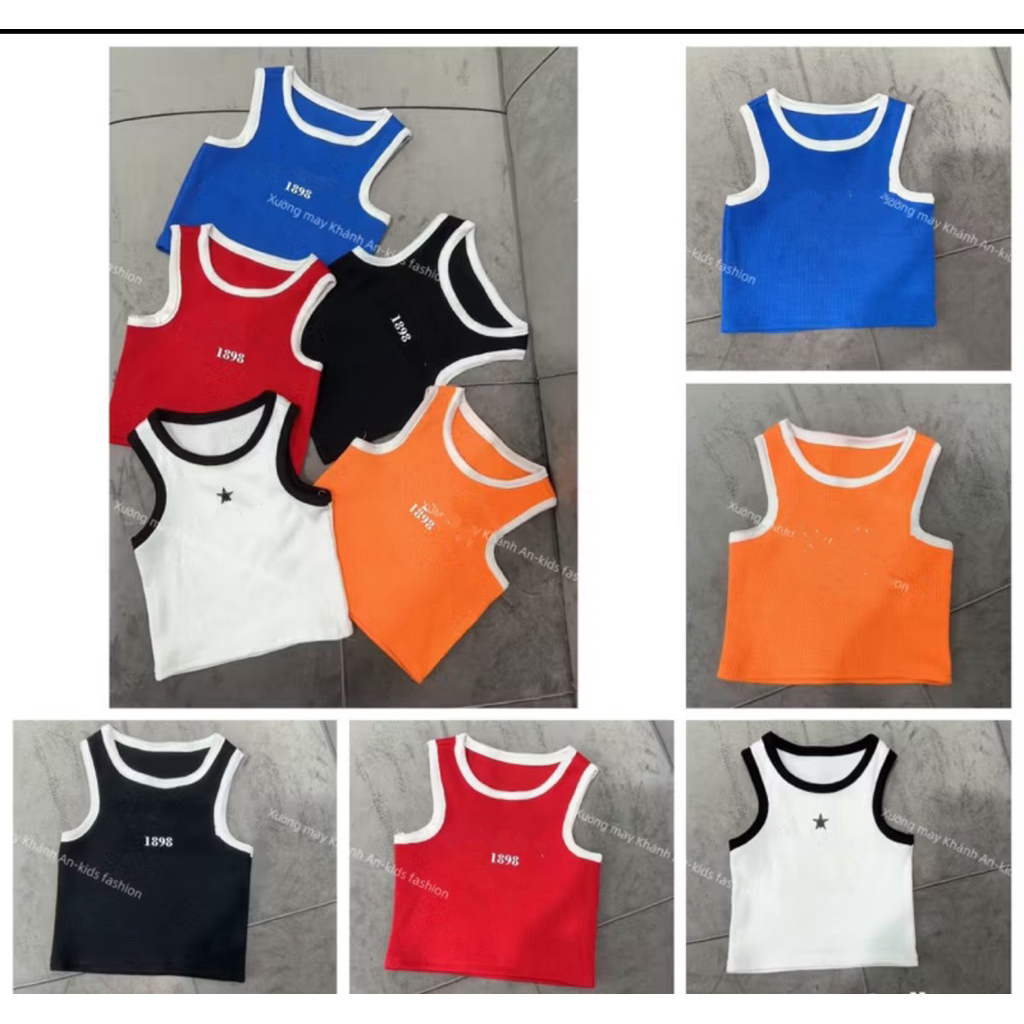 Áo ba lỗ bé gái ( áo croptop)