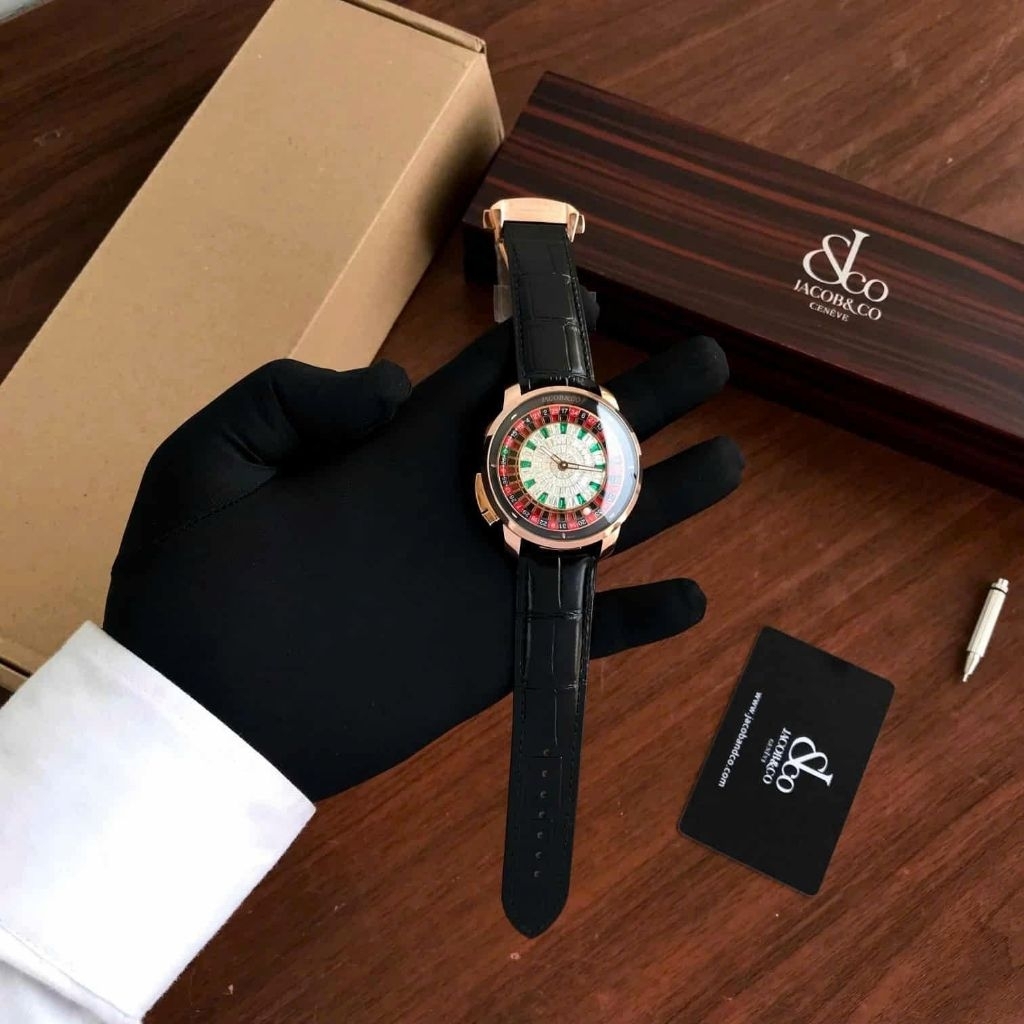 Đồng hồ Jacob & Co Casino Roulettesize 42mm
Máy QUAZT thụy sĩ cao cấp