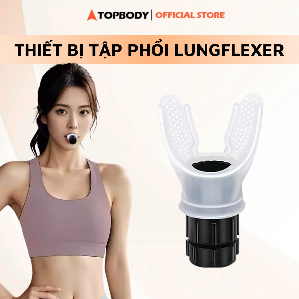 LungFlexer tập phổi tăng dung tích phổi TOPBODY cải thiện sức khoẻ hô hấp EFFORT SPORT - LUNGF01