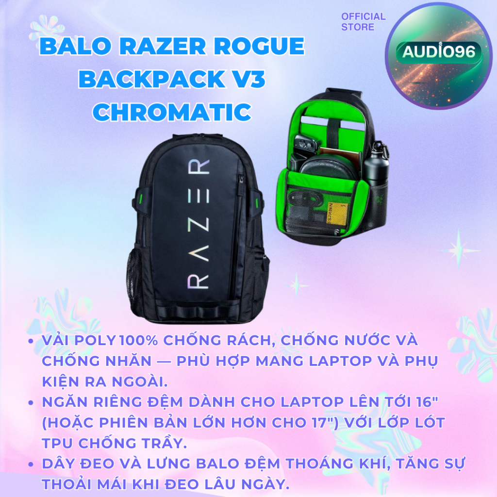 Balo Razer Rogue Backpack V3 Chromatic