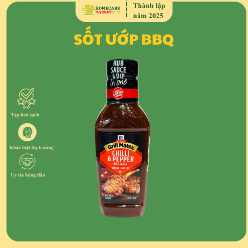 Sốt Ướp BBQ Vị Ớt Mccormick Grill Mates