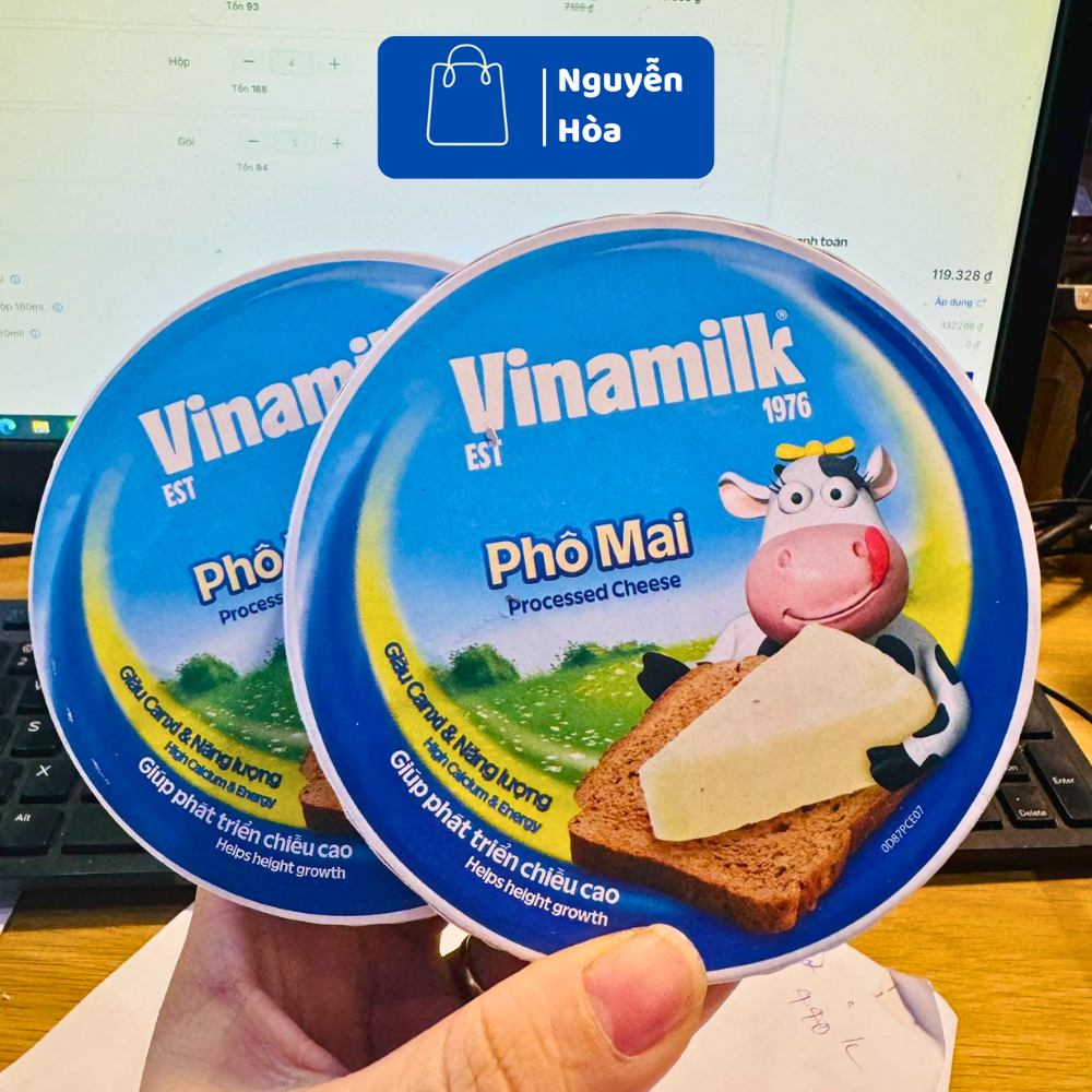 [MẪU MỚI] COMBO 3 HỘP Phô Mai Vinamilk Giàu Canxi & Năng Lượng Giúp Bé Phát Triển Chiều Cao (Process