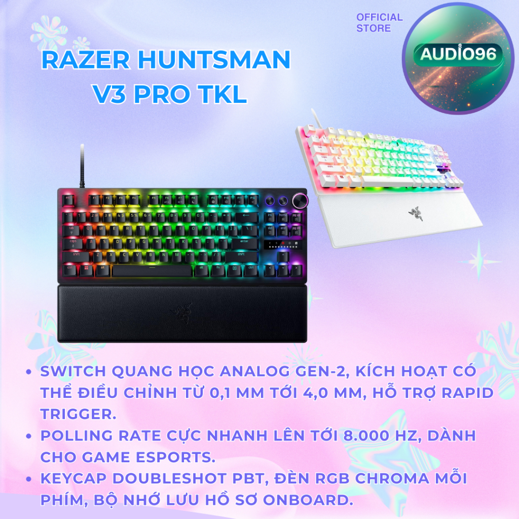 Bàn phím cơ Razer Huntsman V3 Pro TKL