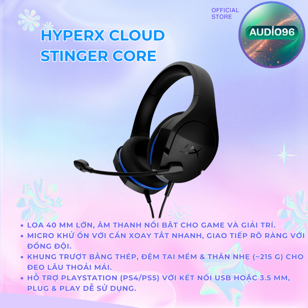 Tai nghe chơi game HyperX Cloud Stinger Core for PS