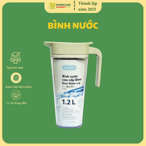 BÌNH NƯỚC CAO CẤP BIWA 1.2L