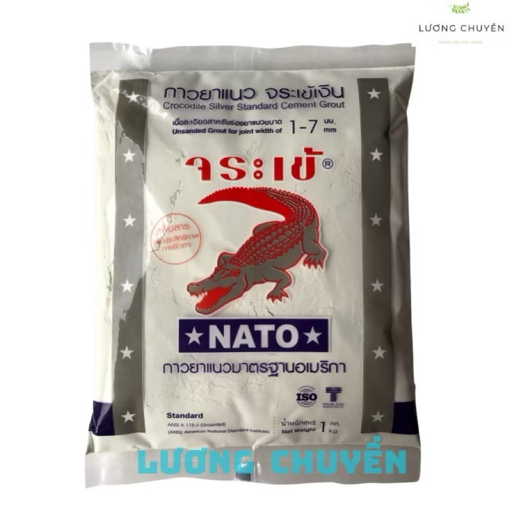 Keo chà ron, xi măng trắng, keo chà mạch Thái Lan hiệu cá sấu Bách Hóa Lương Chuyền