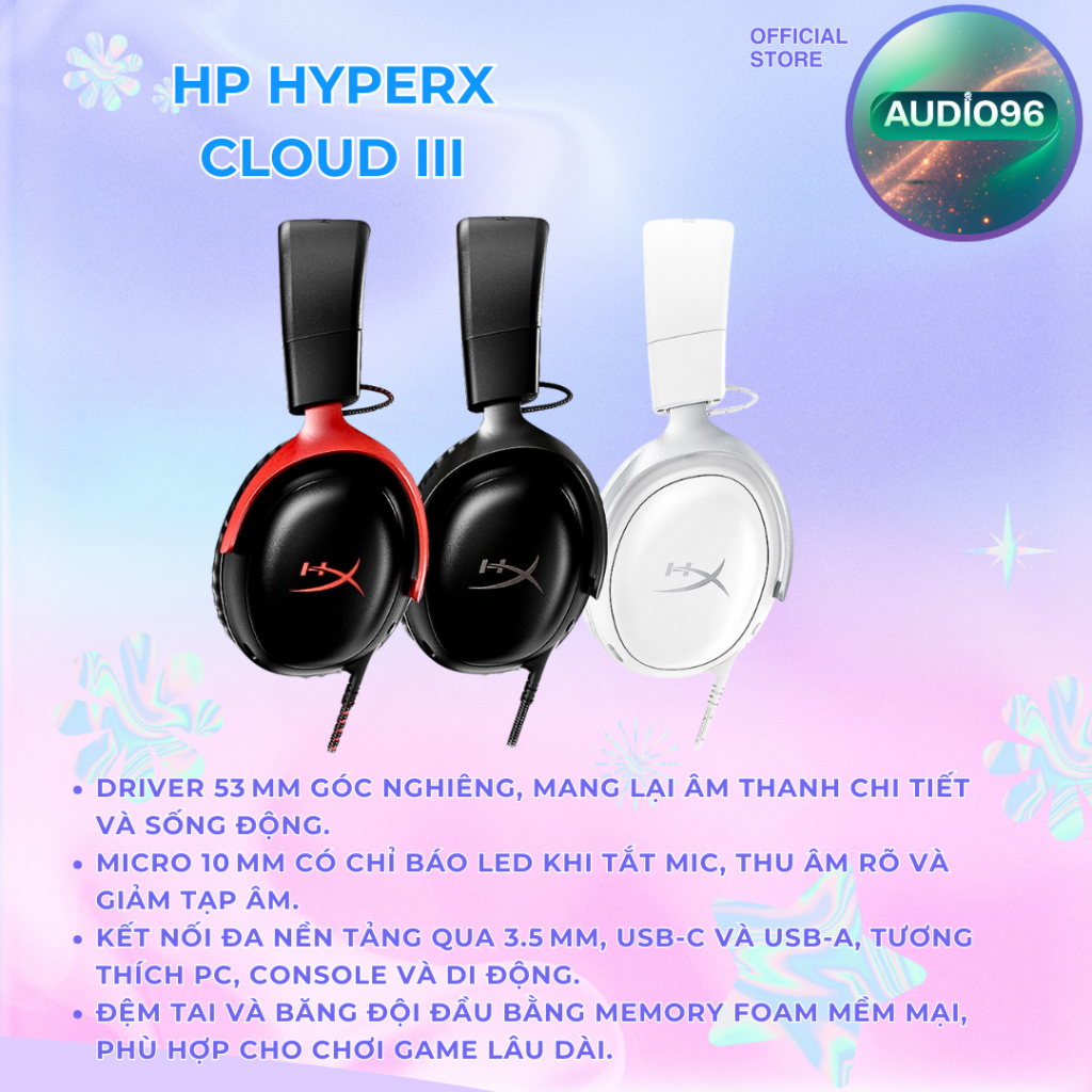 Tai nghe chơi game HyperX Cloud 3