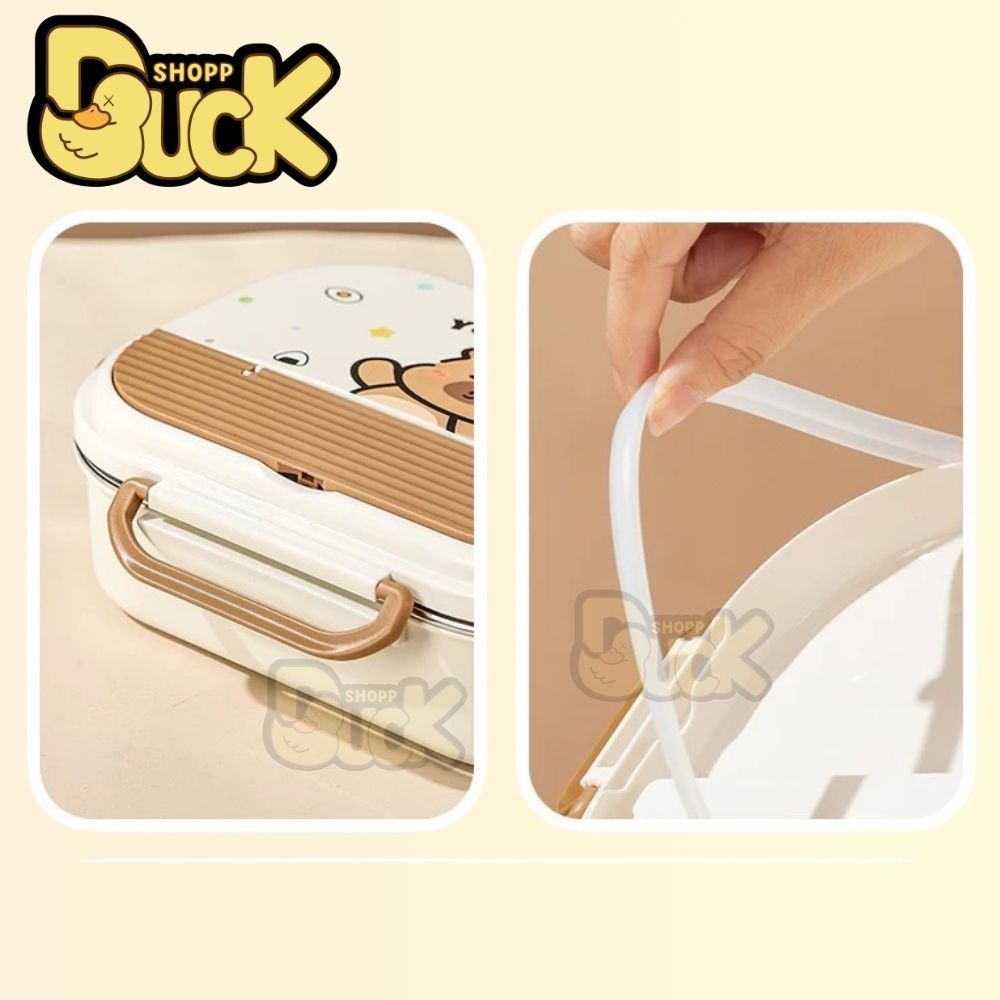 Hộp cơm giữ nhiệt Dear Bear đựng cơm văn phòng - Hộp đựng cơm trưa cao cấp chất liệu Inox 304 | BigBuy360 - bigbuy360.vn