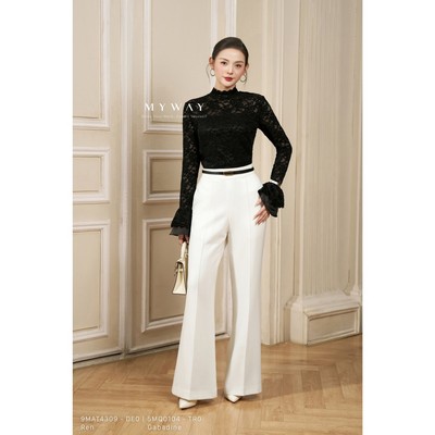 Áo Thun Ren Nữ Dài Tay MY WAY Tay Loa Cao Cấp 9MAT4309
