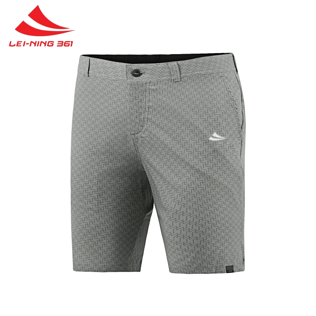 Quần Lei-Ning 361 Nam , Short Golf Lei-Ning 361, Thiết Kế Cạp Cài Cúc Lịch Sự - AR06.361