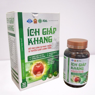 30 viên uống thảo dược Ích giáp khang hỗ trợ Giảm sự phát triển của u lành tuyến giáp hiệu quả an toàn