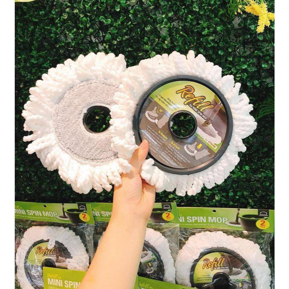 Set 2 Bông Lau Thay Thế LocknLock Cho Cây Lau Nhà ETM498 / ETM498MIT – Sợi Microfiber