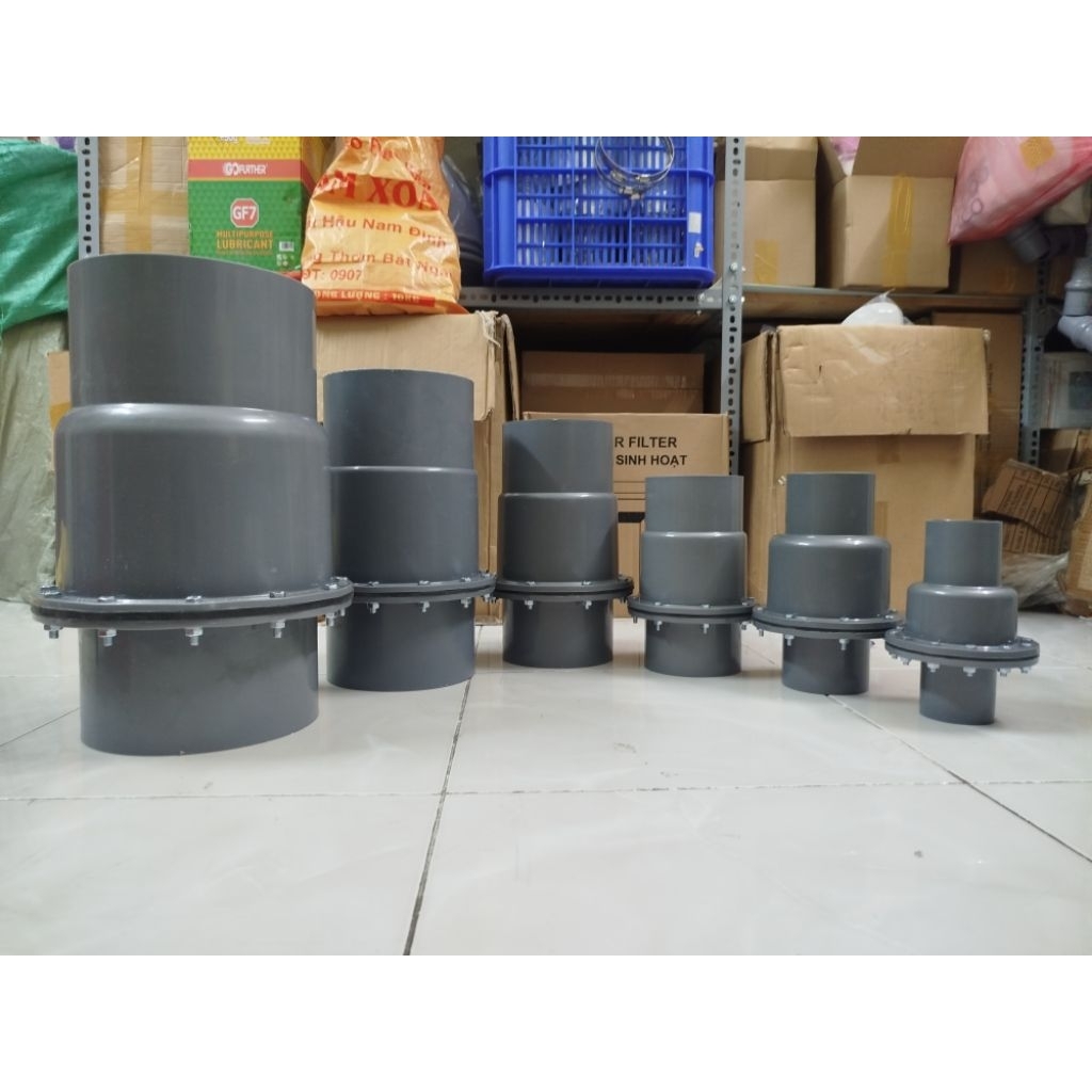 có tặng keo dán. Luppe 1 chiều có lưỡi gà. van 1 chiều nước pvc phi 140. 168. 200