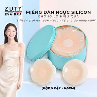  Hộp 5 Đôi Dán Đầu Ti Nhũ Hoa Silicon Siêu Mềm Miếng dán ngực chống lộ chính hãng ZUTY 999 
