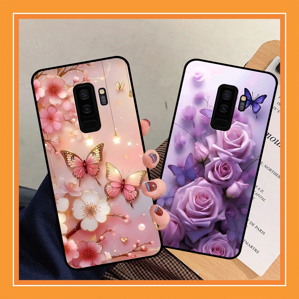 Ốp SamSung S9 - S9+ ( S9 Plus) in hình hoa xinh, nữ tính TPU cạnh vuông bảo vệ camera Chancase