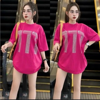 Áo thun tay lỡ form rộng unisex 777, Áo phông nam nữ form rộng