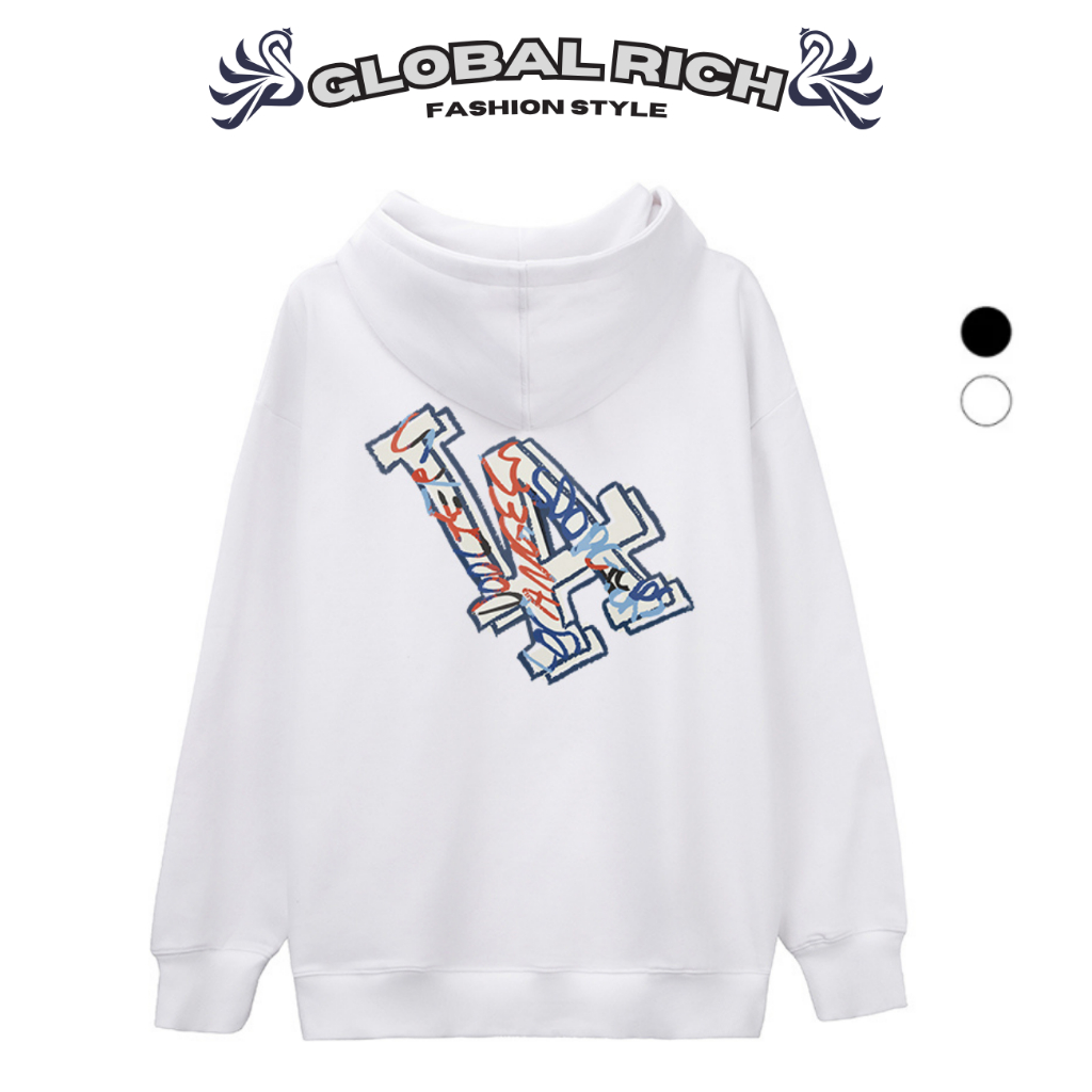 Áo Hoodie Global Rich Premium Nỉ Mlb Ny La Dodgers Like Pop Art