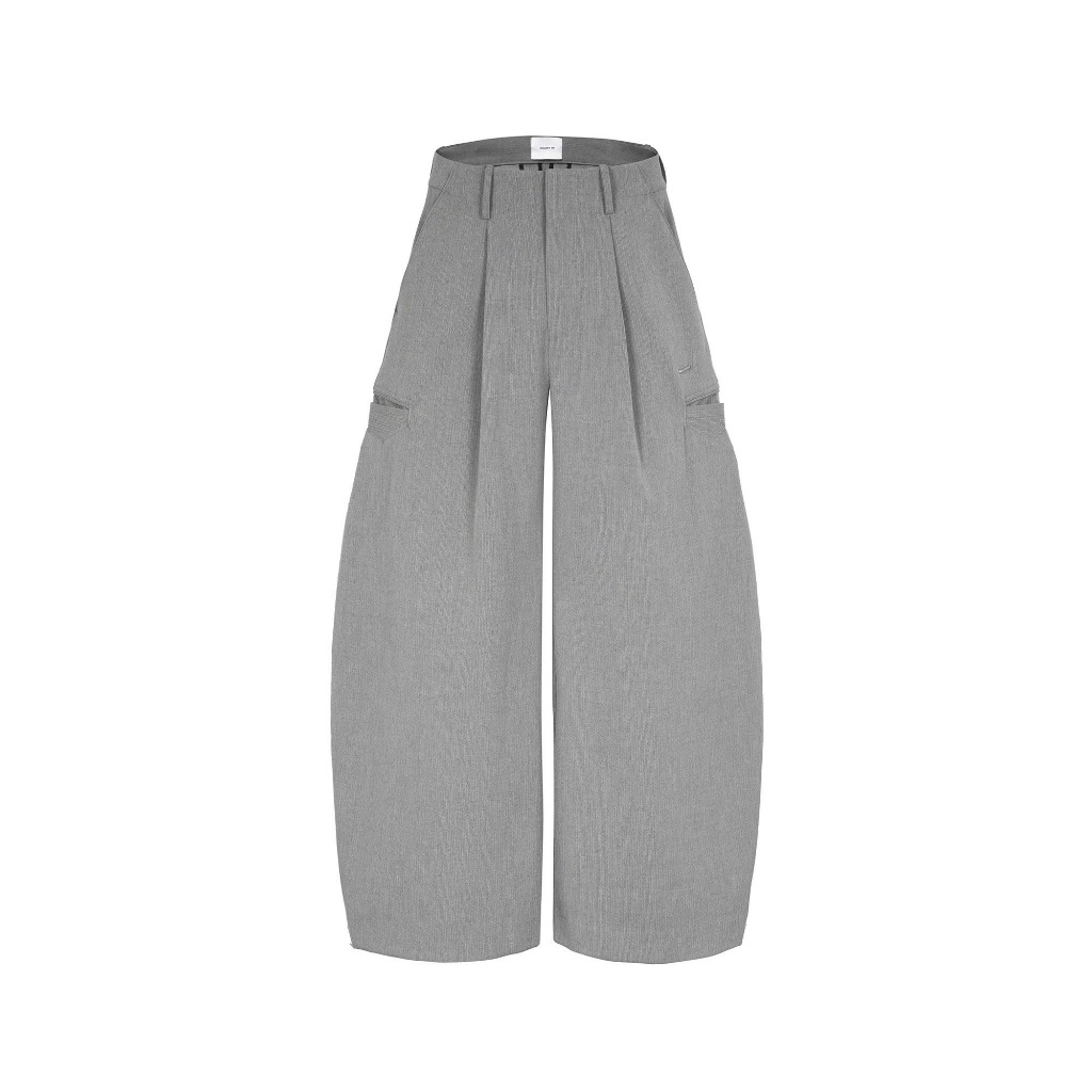 PROJECT 95 - QUẦN TÂY ỐNG RỘNG / ỐNG CONG CHẤT LIỆU DÀY DẶN V-POCKET WIDE TROUSERS