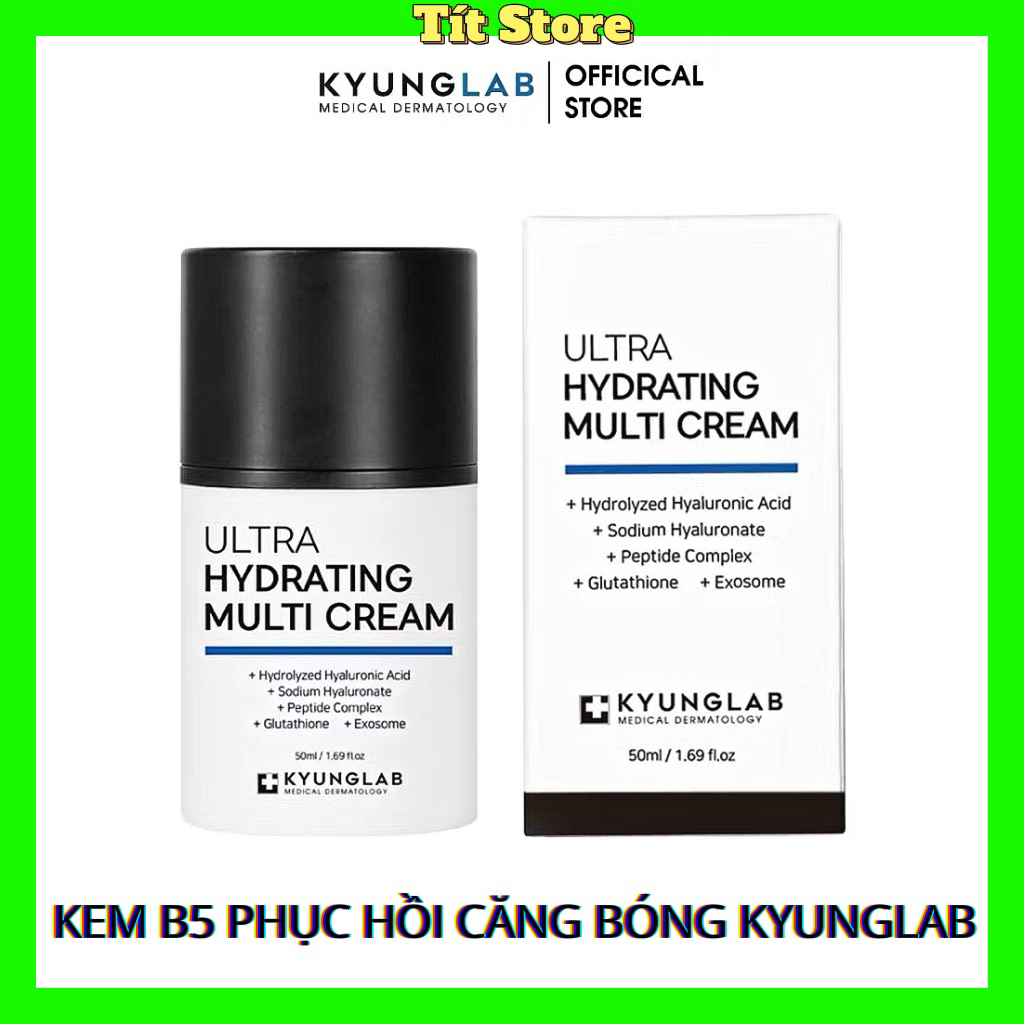 Kem Dưỡng Ẩm B5 HA Khoá Bóng Kyunglab Ultra Hydratin Cream Giúp Da Phục Hồi Căng Bóng