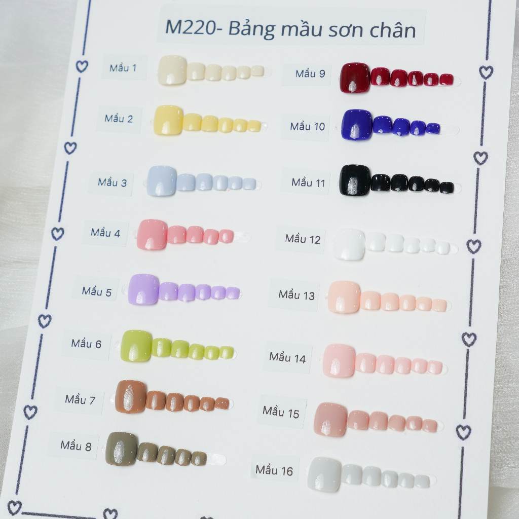 [M220] Kimsu Nailbox - Nail chân úp giả Sơn Gel Trơn phù hợp mọi lứa tuổi | BigBuy360 - bigbuy360.vn