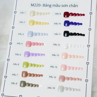   M220  Kimsu Nailbox - Nail chân úp giả Sơn Gel Trơn phù hợp mọi lứa tuổi 