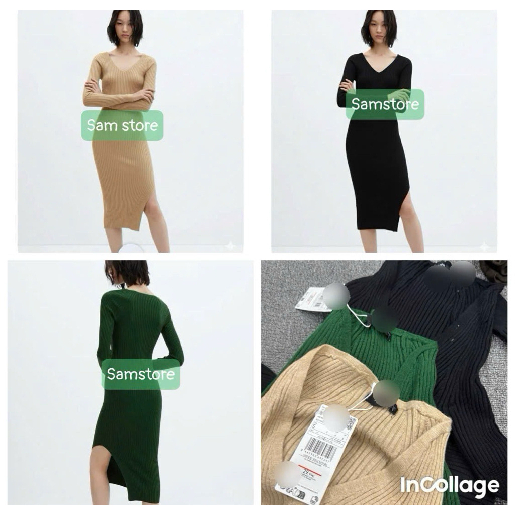 Đầm len ôm body MG hàng xịn.