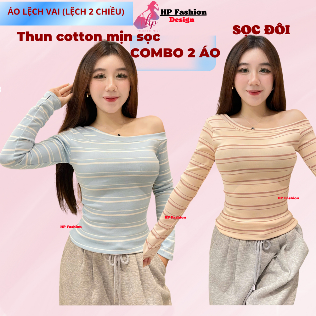 [Sọc ở cuối] Áo thun lệch trễ hở vai body dài tay, áo kiểu nữ màu đen trắng đỏ co giãn mùa hè noel tết tôn dáng  HP5 | BigBuy360 - bigbuy360.vn
