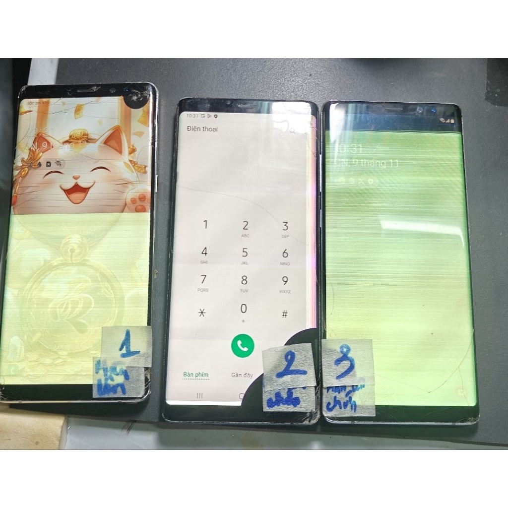 Xác samsung note 8 hư màn main còn lên không mật khẩu