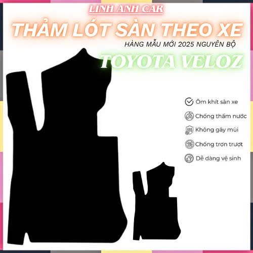 Thảm lót sàn cao su theo xe Veloz