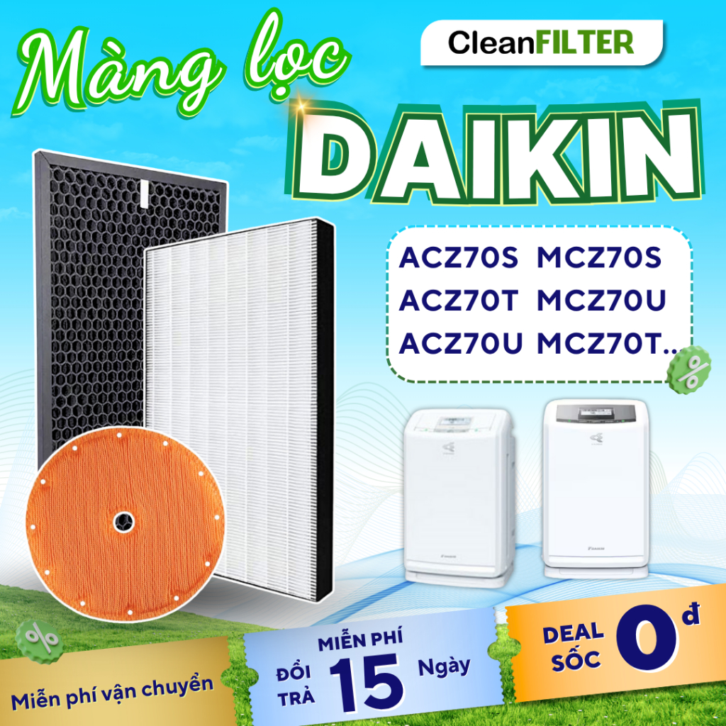 [SHOP SỈ] Màng lọc không khí Daikin [KAFP079A] ACZ70S/T/U/R/P, MCZ70S/T/U/R/P, MCZ70TE4, MCZ70UE5,..