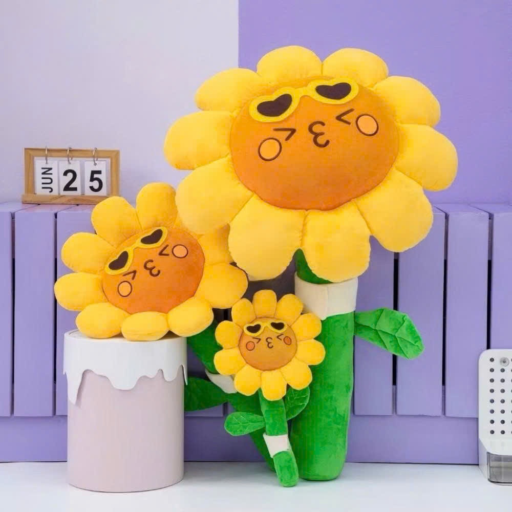 Gấu bông hoa hướng dương hottrend hàng loại 1 đủ size 35-60-90cm