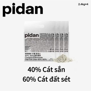 [THÙNG 4 TÚI] Cát đậu nành cho mèo Pidan, Cát vệ sinh cho mèo Pidan khử mùi vón cục